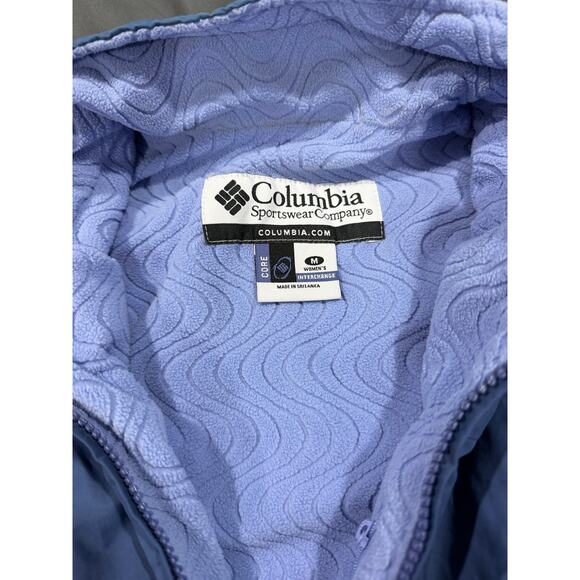 Columbia Vintage Core Women’s Medium Interchange Jacket Purple Reversible - Picture 3 of 4